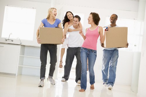 Residential removals planning in Wandsworth street with moving van access