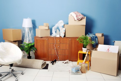 Packing and loading household items for a local move in Wandsworth