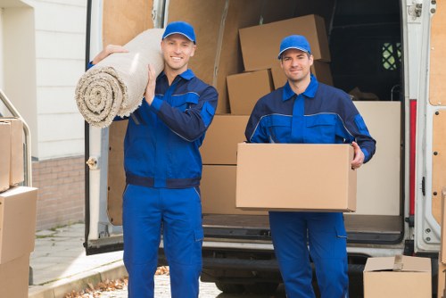 Removal van ready for a local move in Wandsworth