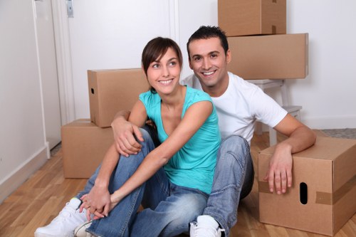 Local removals van helping with a Wandsworth property move