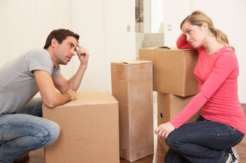 Packing and transport support for a Wandsworth move